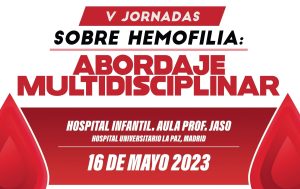 Cartel de las V Jornadas sobre hemofilia
