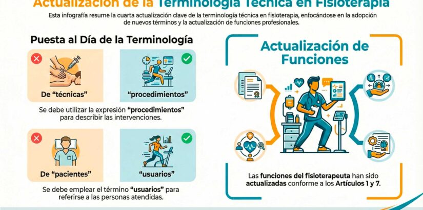 Infografía sobre el bloque cuarto de la propuesta de Estatutos, que se centra en la actualización de la terminología técnica