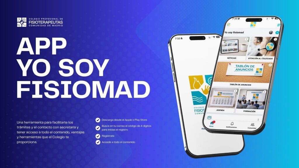 La app Yo soy fisiomad ofrece un amplio catálogo de herramientas y soluciones